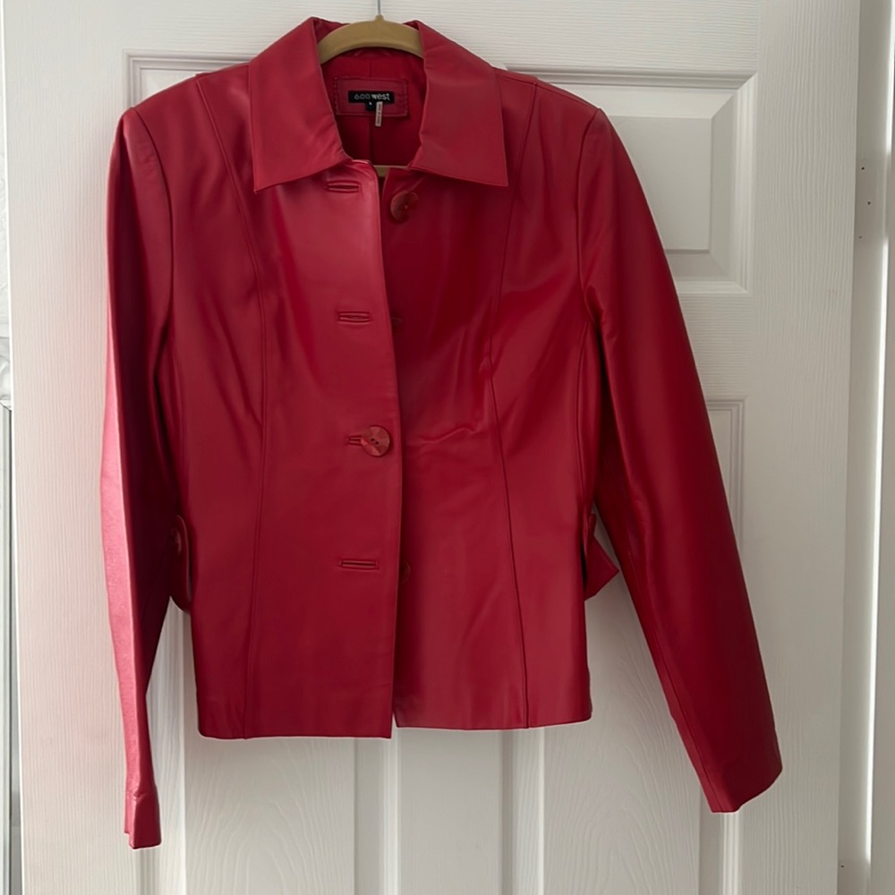 Red Leather Jacket - Vintage